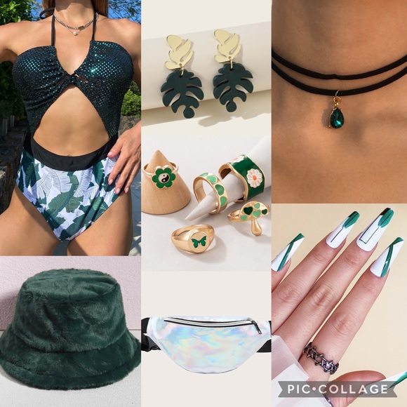Green Nature Full Rave Outfit